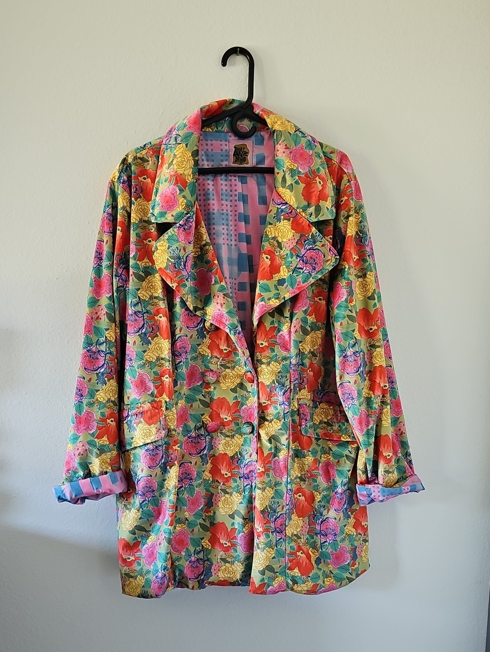 ●●LADY THE BRAND VELVET OVERSIZED FLORAL BLAZER NWOT SIZE L/XL●●